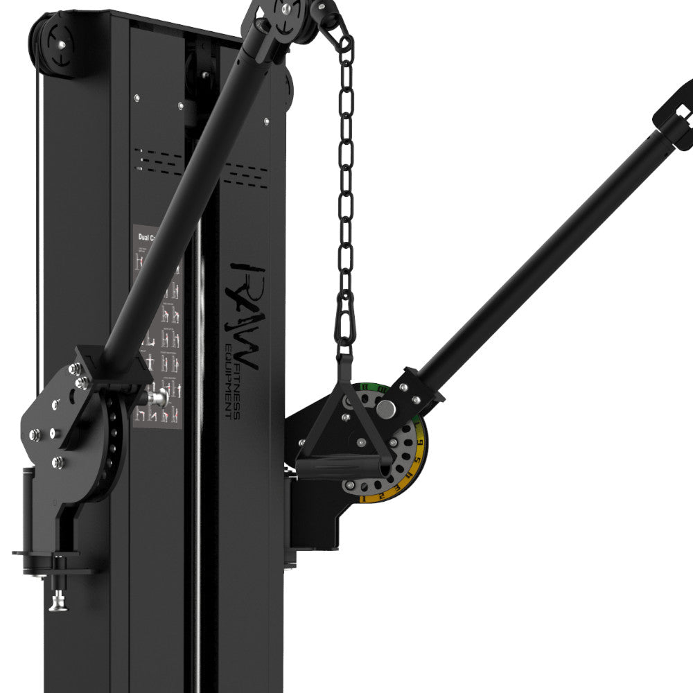 Dual Cable Crossover Single Stack Station - 100KG - RAW Fitness Equipment