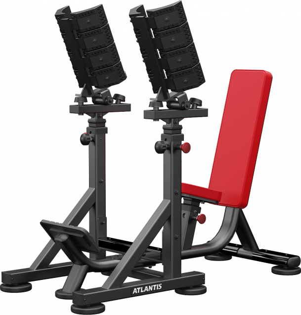 Atlantis Strength Straight Dumbbell Bench With Pivots Model E548