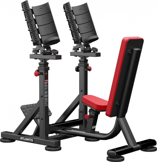 Atlantis Strength Straight Dumbbell Bench With Pivots Model E548