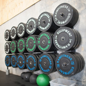 Bumper Plates 25kg Pair - Premium Black Rubber Olympic Plates