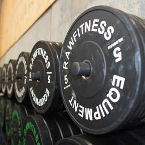 Bumper Plates Set 150kg - Premium Black Rubber Olympic Plates
