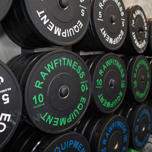 Bumper Plates 10kg Pair - Premium Black Rubber Olympic Plates