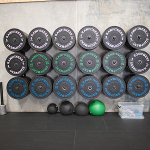 Bumper Plates 20kg Pair - Premium Black Rubber Olympic Plates