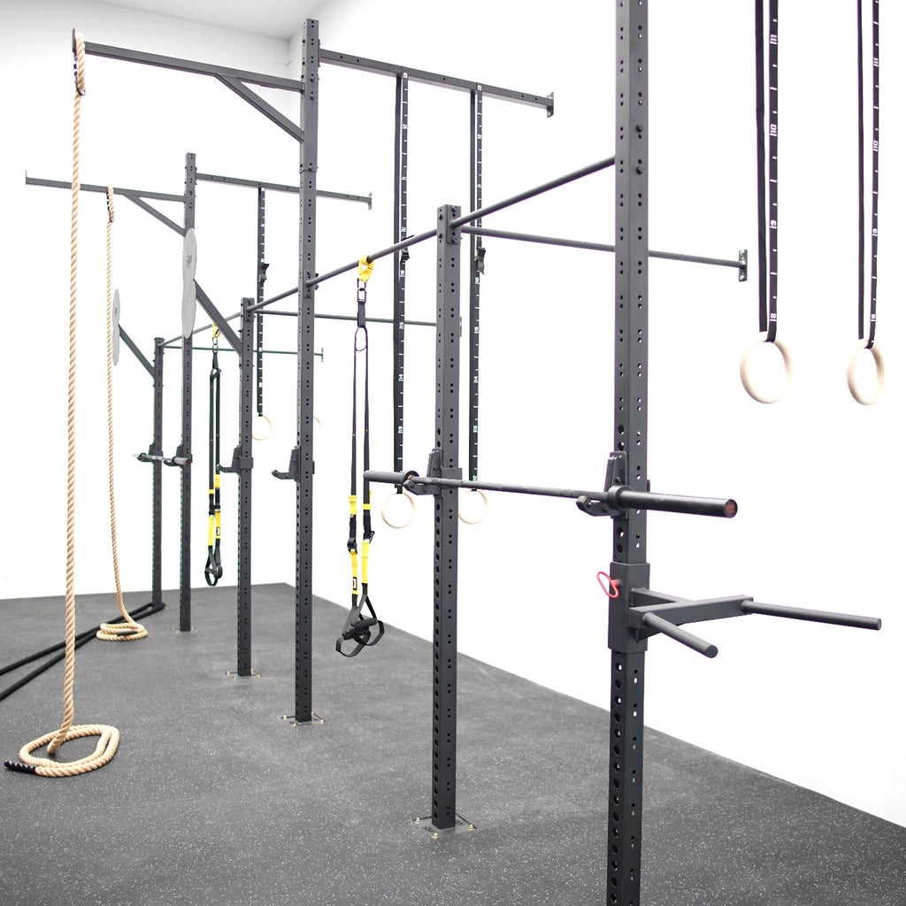 Titan Free Standing CrossFit Rig with Trawler Arm & Ring Hangs