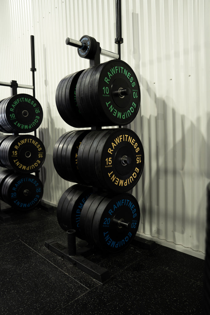 Bumper Plates 20kg Pair - Premium Black Rubber Olympic Plates