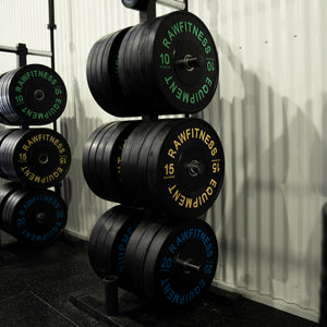 Bumper Plates 20kg Pair - Premium Black Rubber Olympic Plates