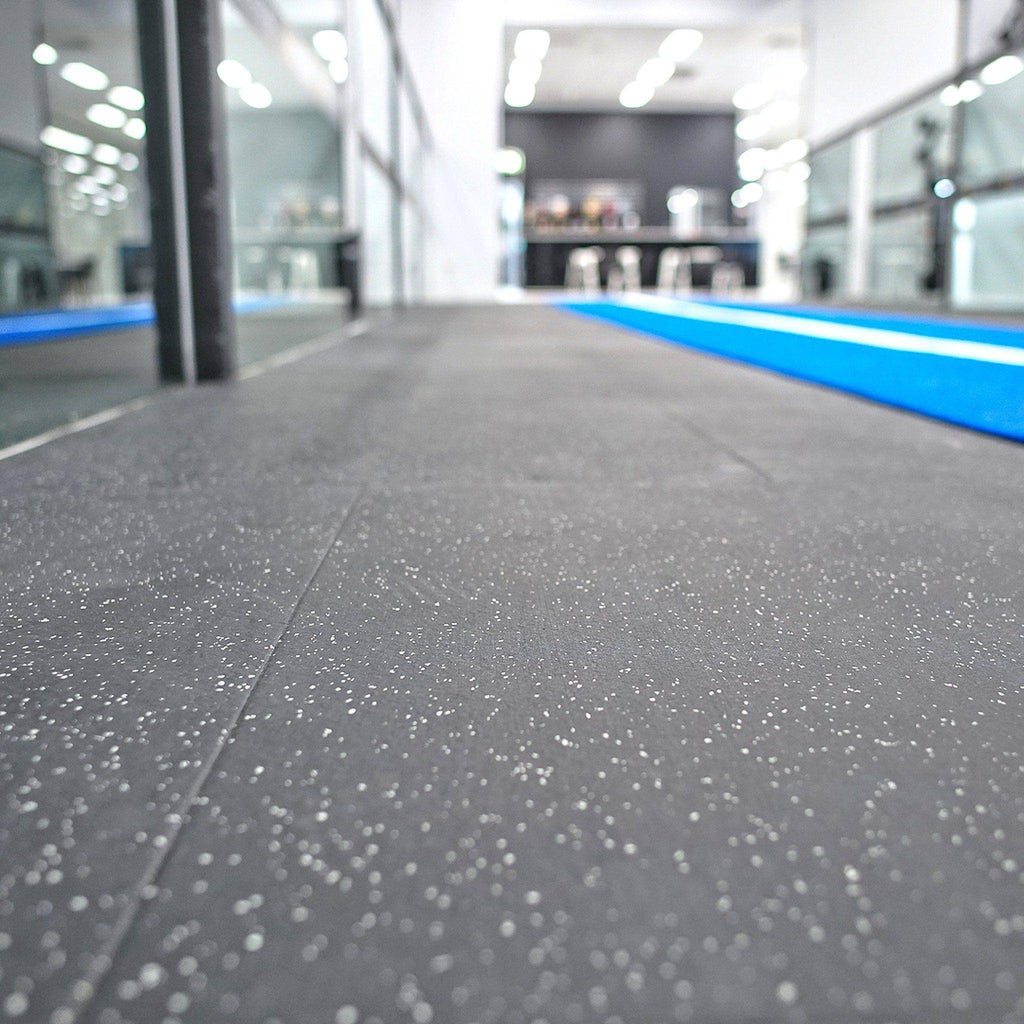Gym Flooring Tiles Premium EPDM Rubber Grey Fleck