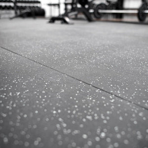 Gym Flooring Tiles Premium EPDM Rubber Grey Fleck