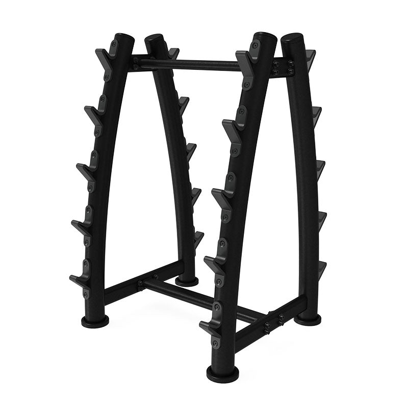 Fixed Barbell 10-Tier Rack Black - RAW Fitness Equipment