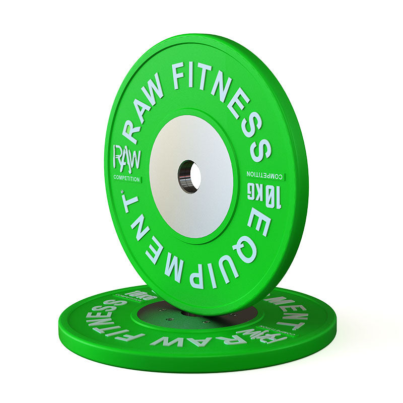 Bumper Plate Competition Premium Colour - 10KG Pair - RAW Fitness Equipment