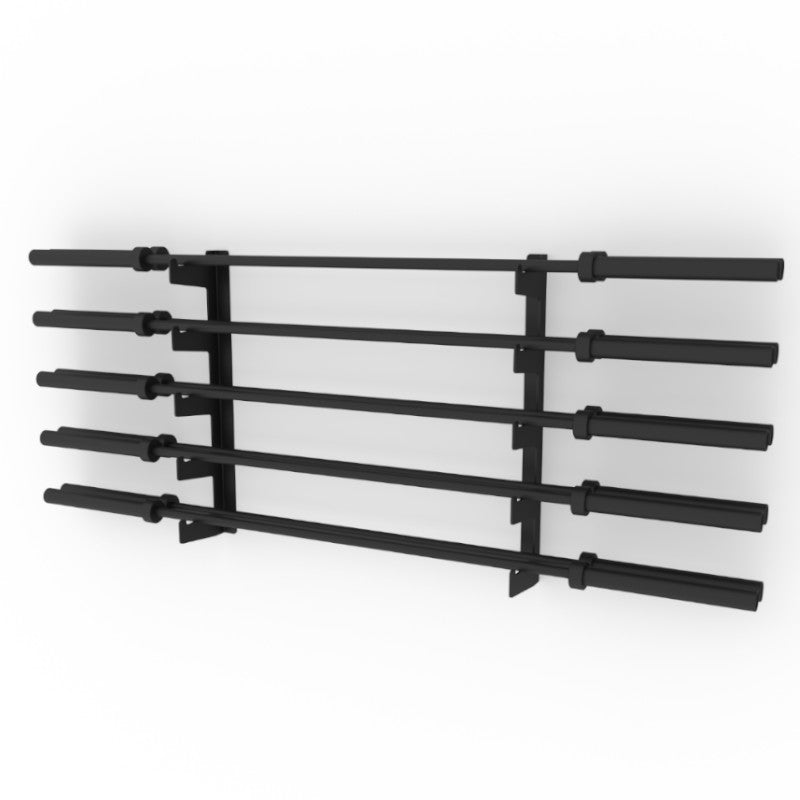Buy Wall Mounted Barbell Rack For 10 Bars Raw Fitness