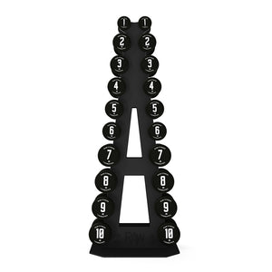 Dumbbell CPU Round Tree In Black - RAW Fitness Equipment