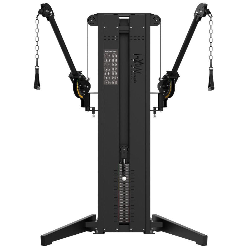 Dual Cable Crossover Single Stack Station - 100KG - RAW Fitness Equipment