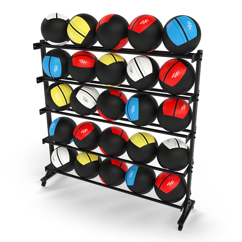 Wall Ball Multi Ball Rack In Black - RAW Fitness Equipment