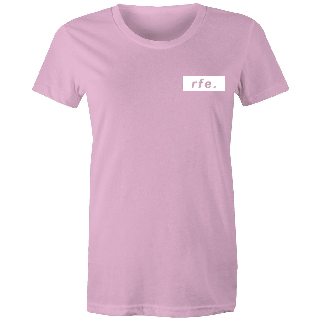 White Box Logo Tee RFE Pink - More Colours - RAW Fitness Equipment